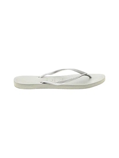 Pre-owned Havaianas Flip Flops In Gray