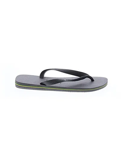 Pre-owned Havaianas Flip Flops In Gray