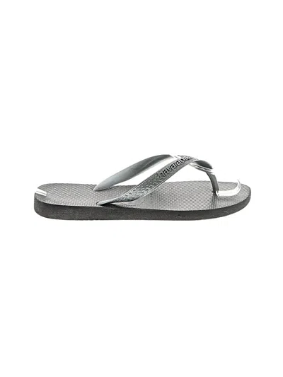 Pre-owned Havaianas Flip Flops In Gray
