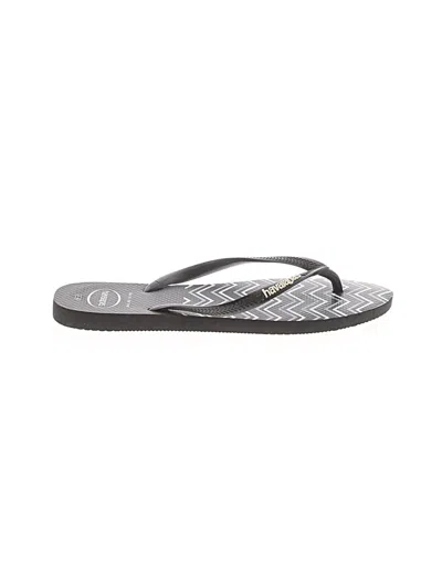 Pre-owned Havaianas Flip Flops In Gray