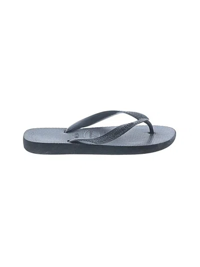 Pre-owned Havaianas Flip Flops In Gray