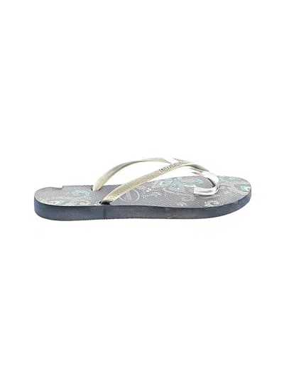 Pre-owned Havaianas Flip Flops In Gray