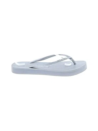 Pre-owned Havaianas Flip Flops In Gray