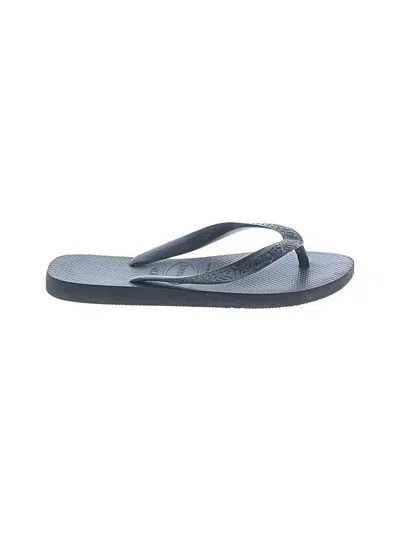 Pre-owned Havaianas Flip Flops In Gray