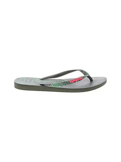 Pre-owned Havaianas Flip Flops In Gray