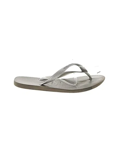 Pre-owned Havaianas Flip Flops In Gray