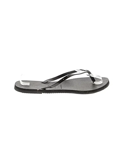Pre-owned Havaianas Flip Flops In Gray