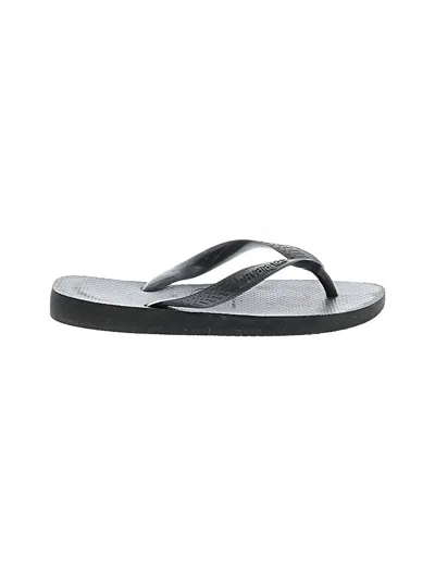 Pre-owned Havaianas Flip Flops In Gray