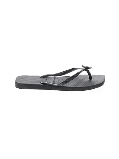 Pre-owned Havaianas Flip Flops In Gray