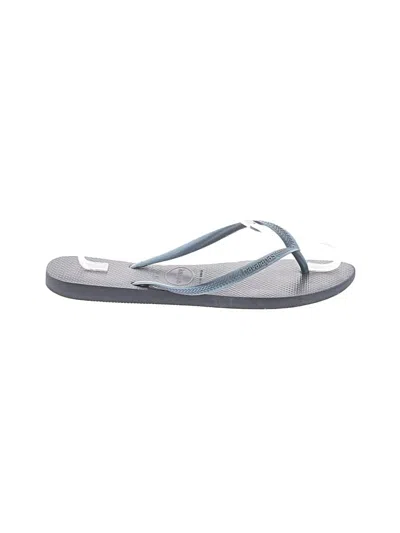 Pre-owned Havaianas Flip Flops In Gray