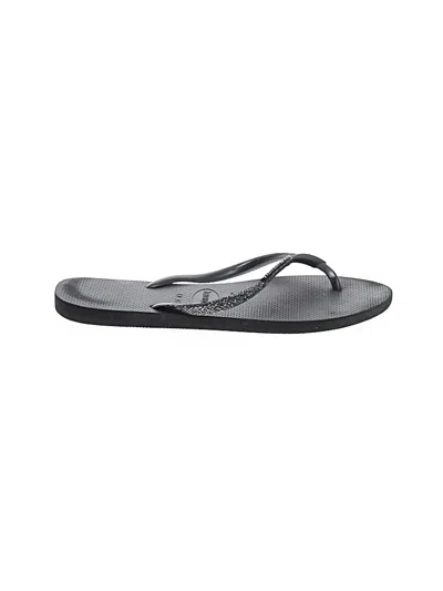 Pre-owned Havaianas Flip Flops In Gray