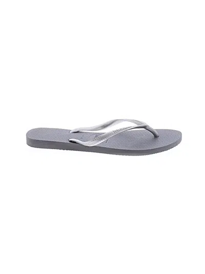 Pre-owned Havaianas Flip Flops In Gray