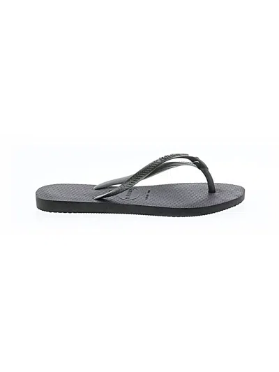 Pre-owned Havaianas Flip Flops In Green