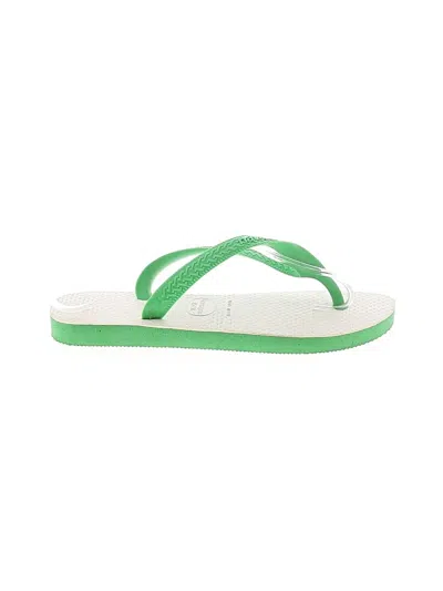 Pre-owned Havaianas Flip Flops In Green