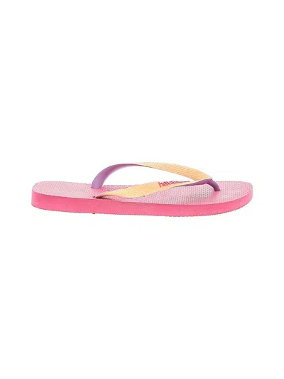 Pre-owned Havaianas Flip Flops In Pink