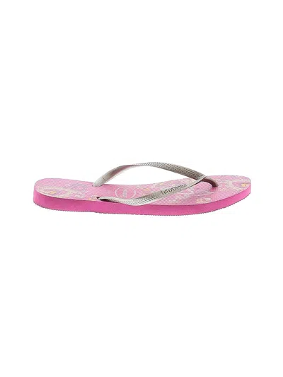 Pre-owned Havaianas Flip Flops In Pink