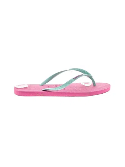 Pre-owned Havaianas Flip Flops In Pink
