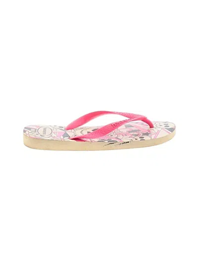 Pre-owned Havaianas Flip Flops In Pink