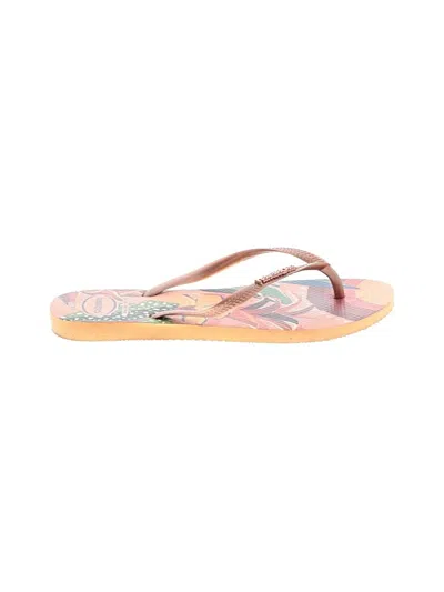 Pre-owned Havaianas Flip Flops In Pink