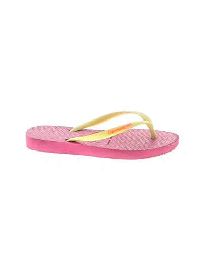 Pre-owned Havaianas Kids' Flip Flops In Pink
