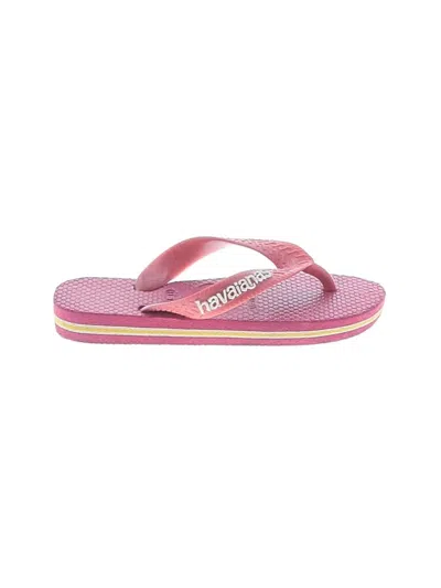 Pre-owned Havaianas Kids' Flip Flops In Pink