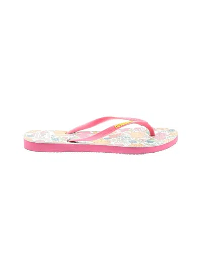 Pre-owned Havaianas Flip Flops In Pink