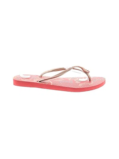 Pre-owned Havaianas Flip Flops In Pink