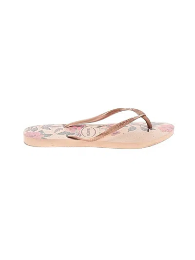 Pre-owned Havaianas Flip Flops In Pink