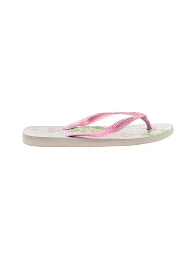 Pre-owned Havaianas Flip Flops In Pink