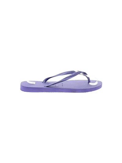 Pre-owned Havaianas Flip Flops In Purple