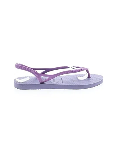 Pre-owned Havaianas Kids' Flip Flops In Purple