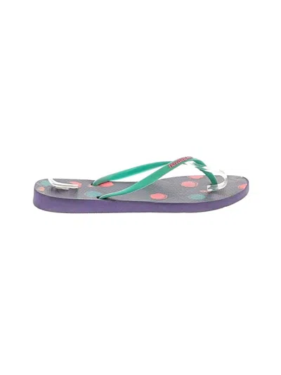Pre-owned Havaianas Flip Flops In Purple