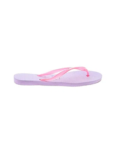Pre-owned Havaianas Flip Flops In Purple