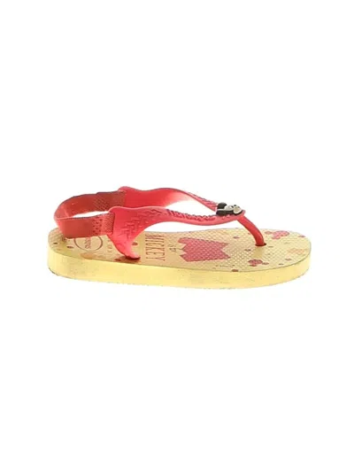 Pre-owned Havaianas Kids' Flip Flops In Red