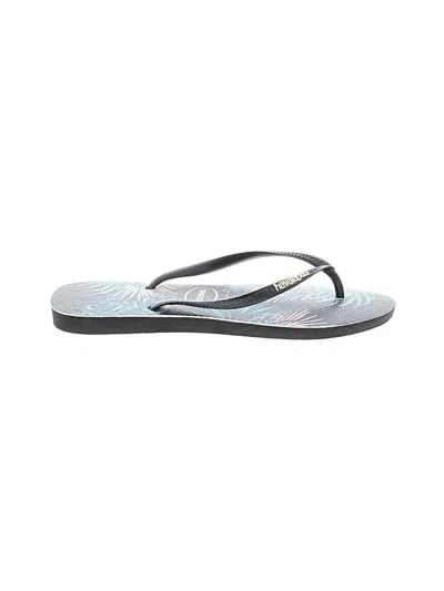 Pre-owned Havaianas Flip Flops In Silver
