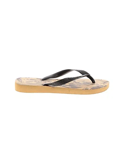 Pre-owned Havaianas Flip Flops In Tan