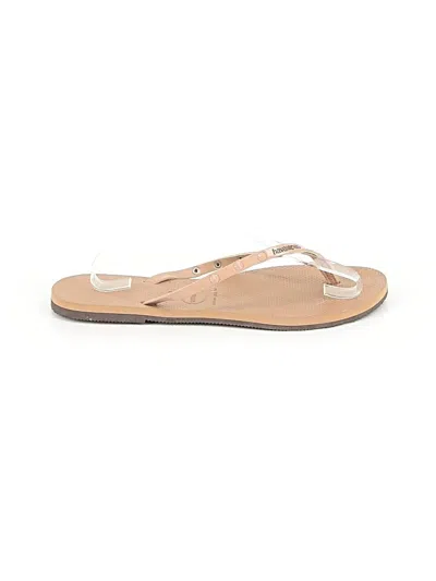 Pre-owned Havaianas Flip Flops In Tan