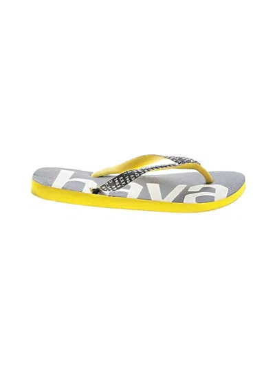 Pre-owned Havaianas Flip Flops In Yellow