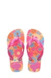 Havaianas Kids' Flores Flip Flop In Peach