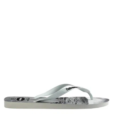 Havaianas Graphic Beach Print Rubber Flip Flop In White