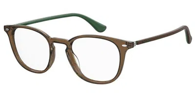 Havaianas Guaruja/v Xl7 Men's Glasses Brown Size 49 - Free Lenses - Blue Light Block Available In Transparent Dark Brown