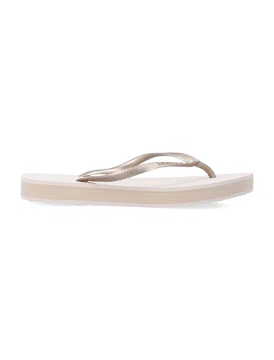 Havaianas Slim Flatform Flip-flops In Neutral