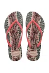 Havaianas Havainas Slim Chinelo Animal Print In Multi