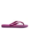 Havaianas Kids Brasil Flag Logo Flip-flops In Purple