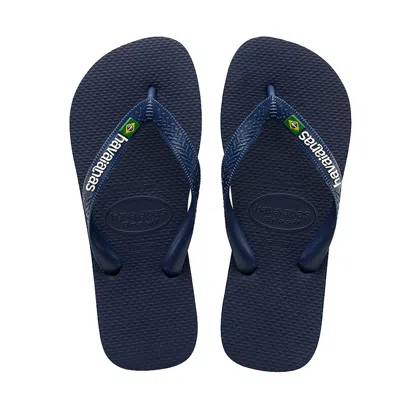 HAVAIANAS KIDS BRASIL LOGO NAVY BLUE