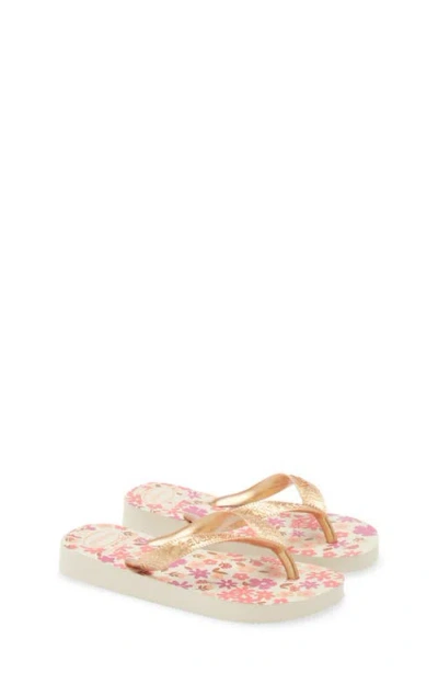 Havaianas Kids' Flores Flip Flop In Multi