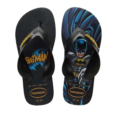 Havaianas Kids Max Herois Flip Flops Black In Multi