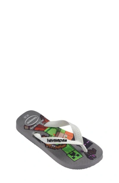 Havaianas Kids' Minecraft Flip Flop In Multi
