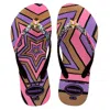 Havaianas Kids Slim Glitter Star Pink In Multi