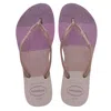 Havaianas Kids Slim Palette Glow Candy Pink In Purple